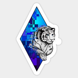 Futuristic Tiger Sticker